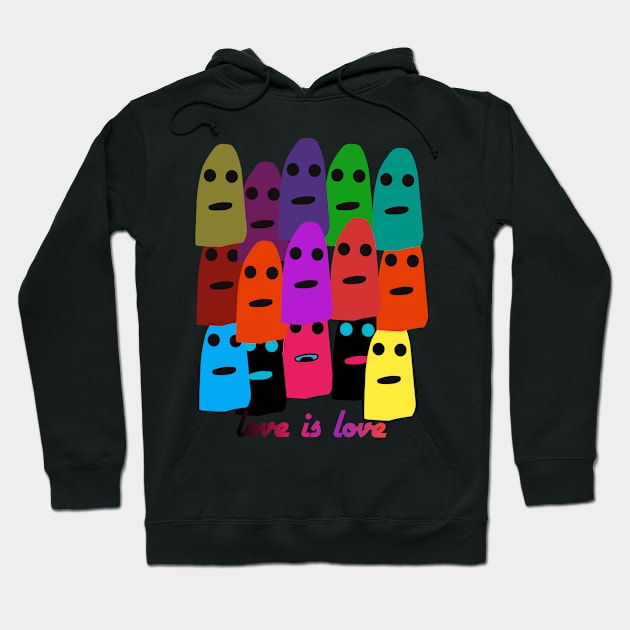 Love is love doodle art Hoodie by Mahbur99